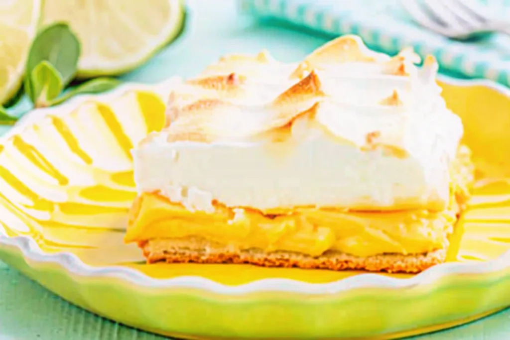 Meyer Lemon Meringue Slab Pie