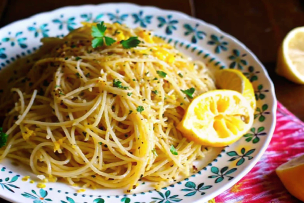 Meyer Lemon Spaghetti with Thyme
