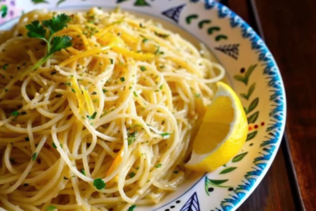 Meyer Lemon Spaghetti with Thyme