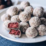 Peppermint Cherry Christmas Balls