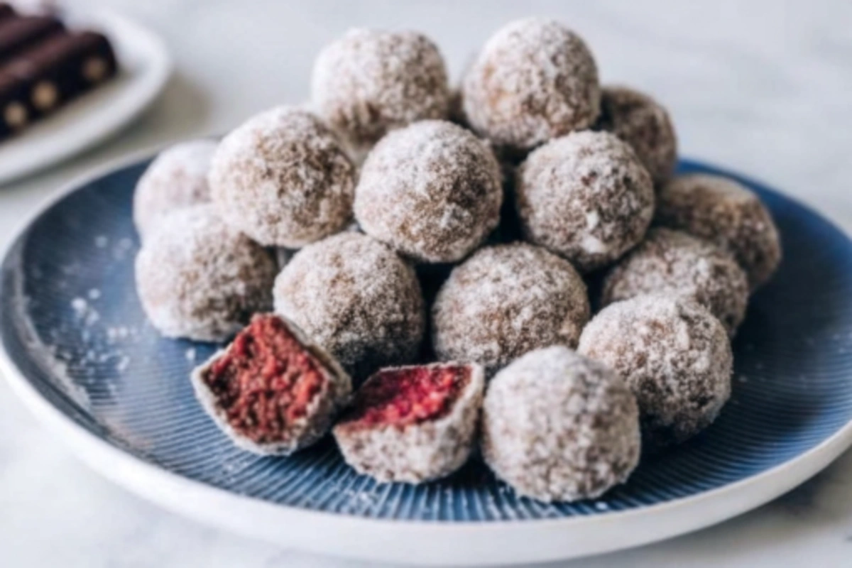 Peppermint Cherry Christmas Balls