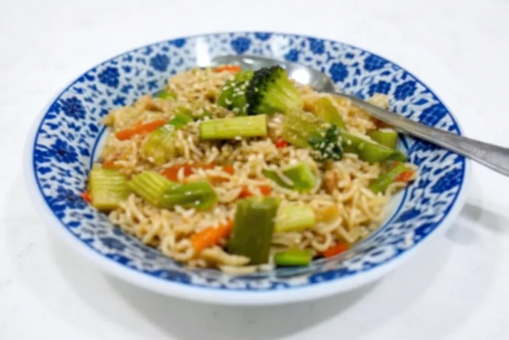 Ramen Noodle Stir Fry with Vegetables