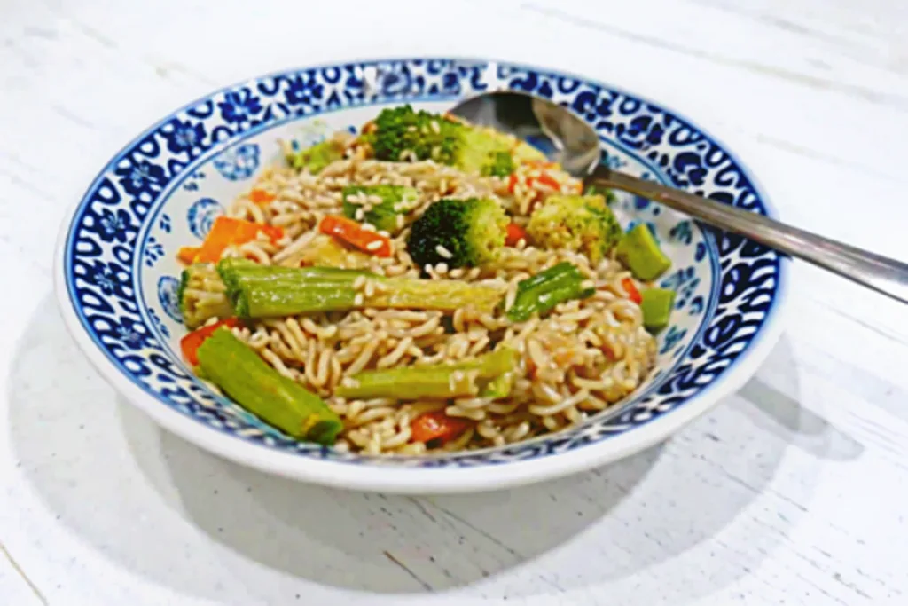 Ramen Noodle Stir Fry with Vegetables