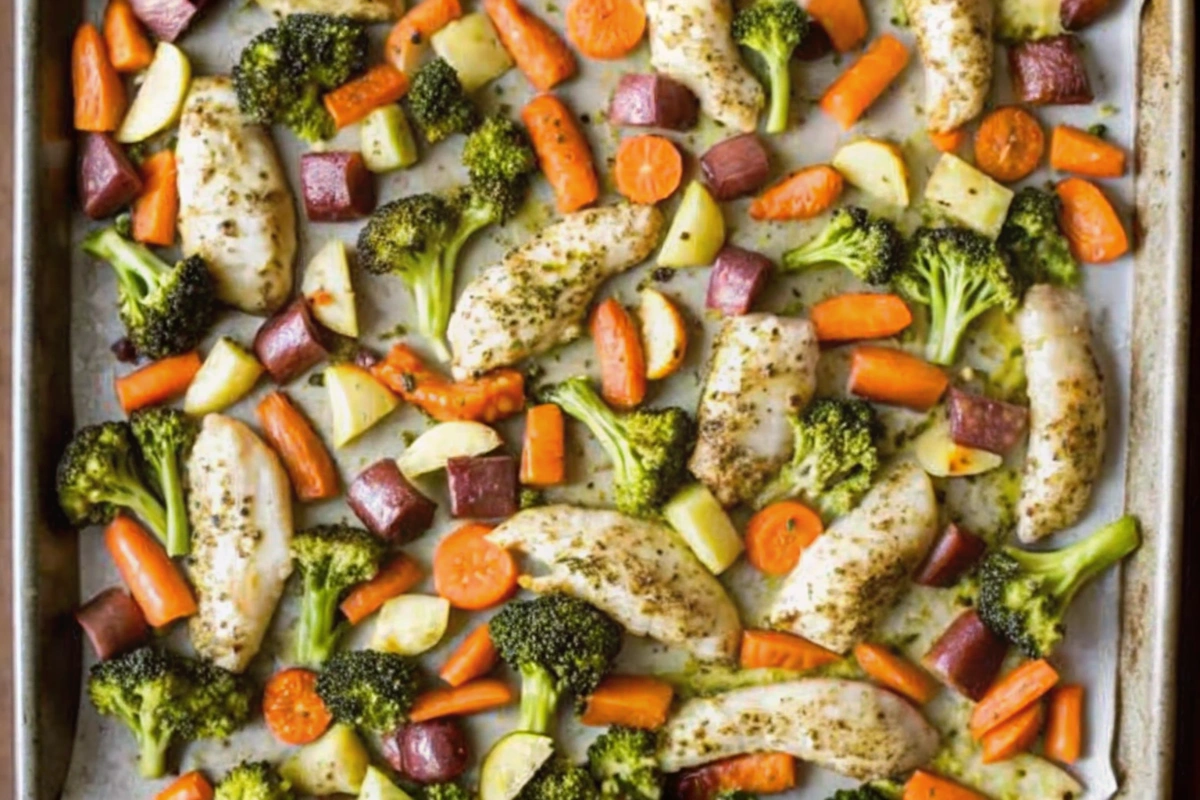 Sheet Pan Lemon Parmesan Chicken Tenders