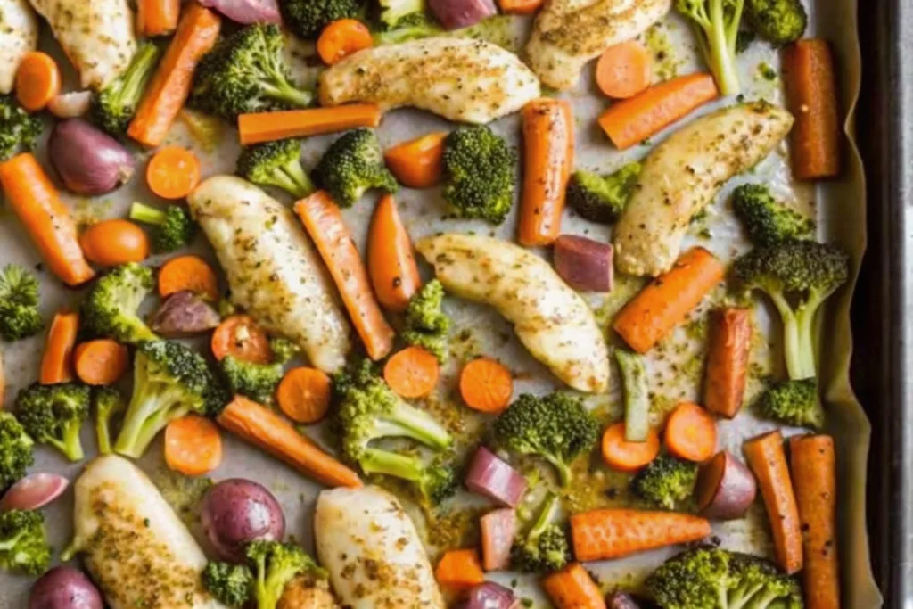 Sheet Pan Lemon Parmesan Chicken Tenders