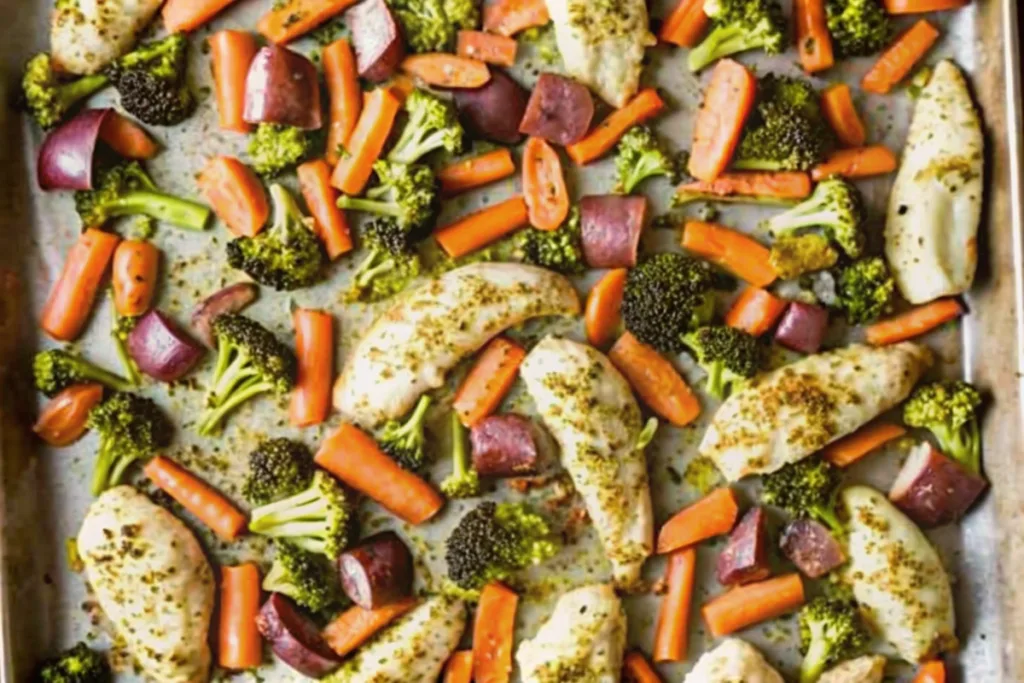 Sheet Pan Lemon Parmesan Chicken Tenders