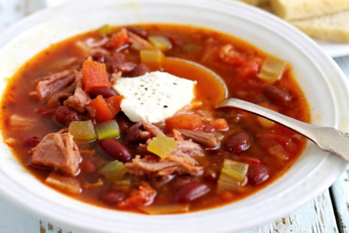 Slow-Cooker Mexican Ham Soup