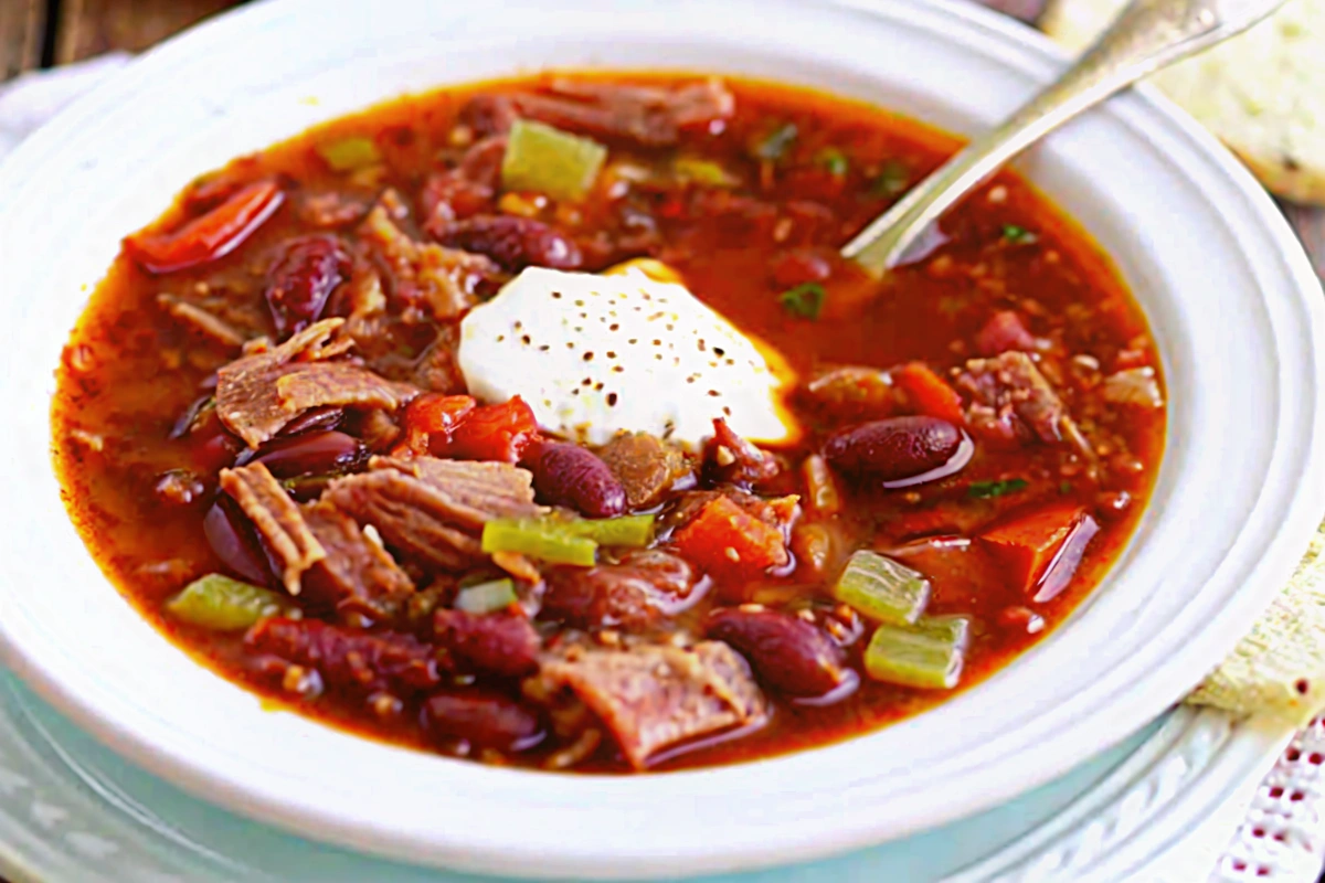 Slow-Cooker Mexican Ham Soup