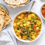 South Indian Vegetbale Kurma with Coconut Sauce