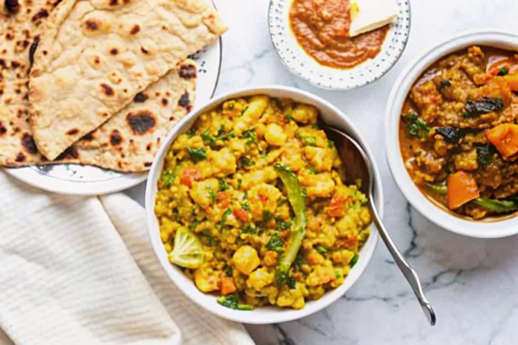 South Indian Vegetbale Kurma with Coconut Sauce