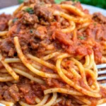 Spaghetti Recipe with Ground Beef