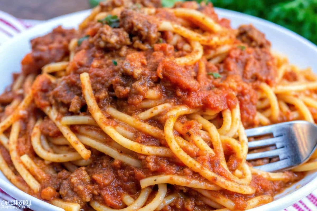 Spaghetti Recipe with Ground Beef