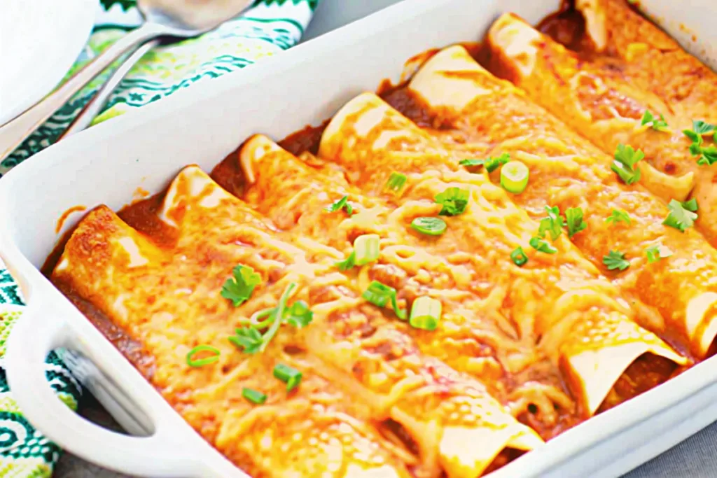 The Best Ground Beef Enchiladas