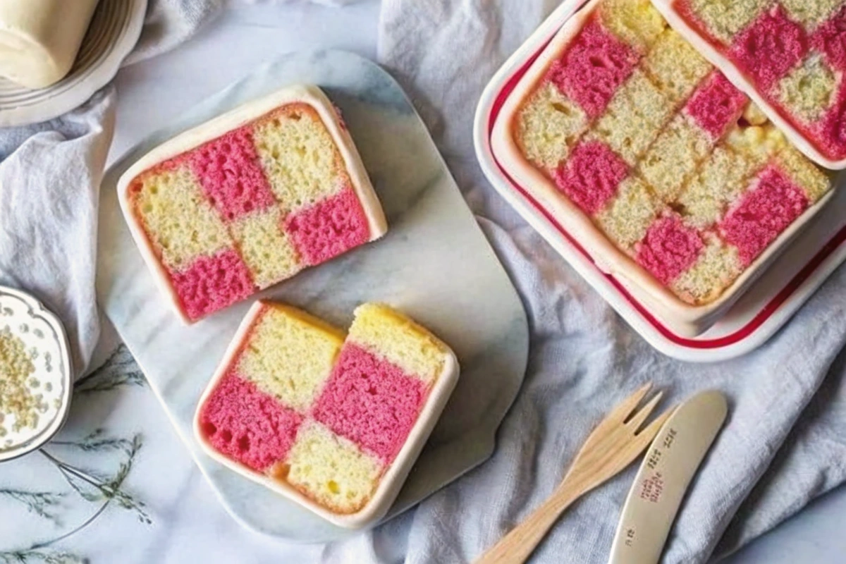Vegan Battenberg Cake