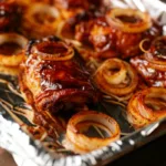 Baked Barbecue Chicken Thighs with Onions