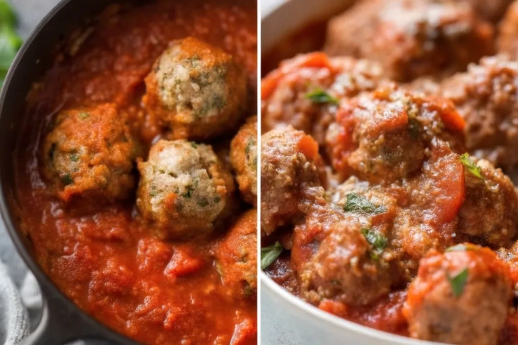Baked Meatballs with Marinara Sauce