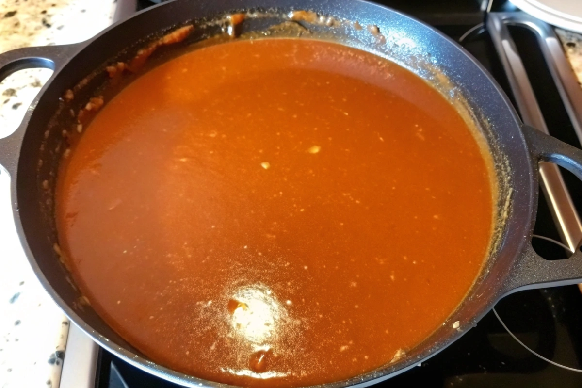 Beautiful Red Chili Sauce for Enchiladas