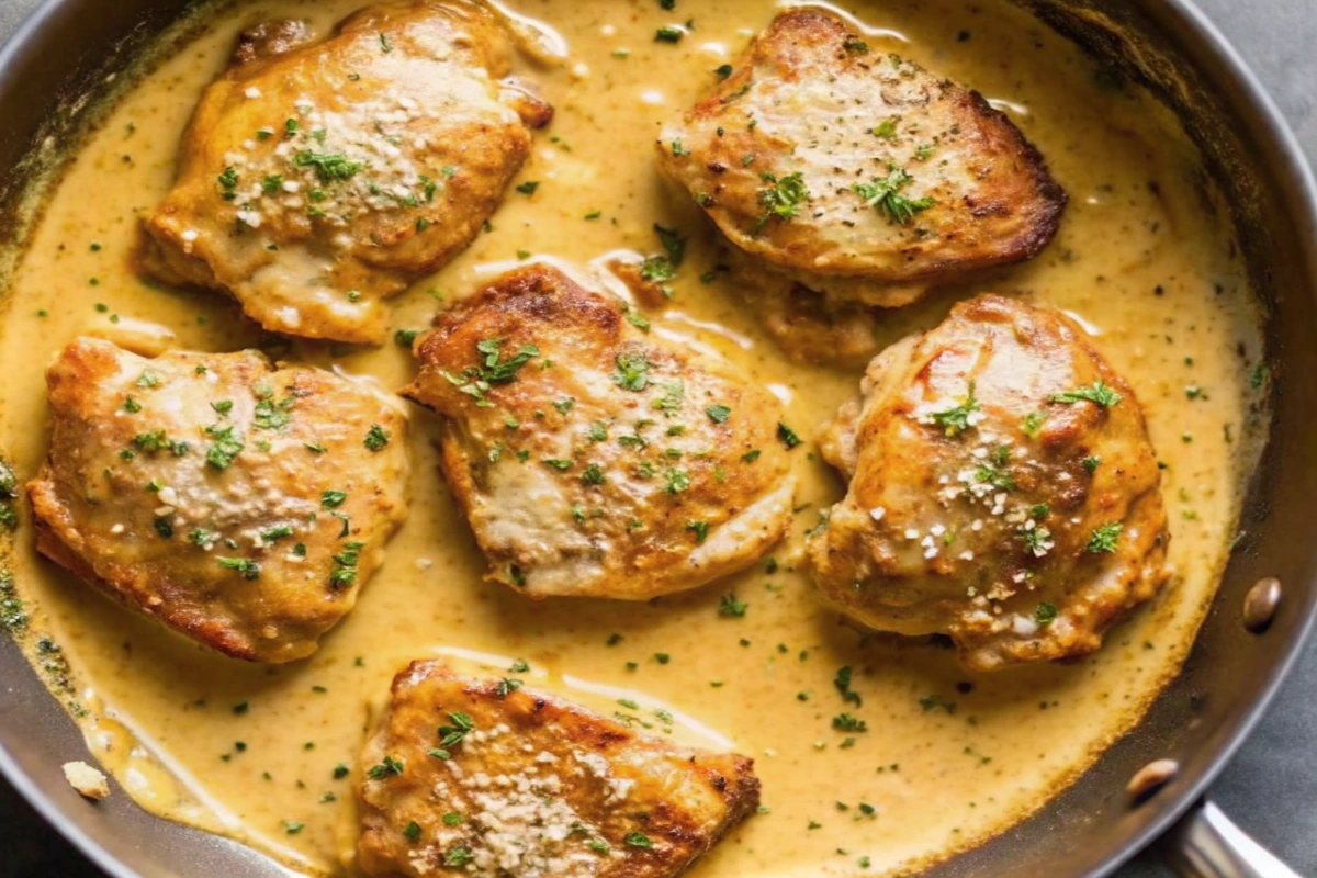 Cacio E Pepe Chicken Thighs