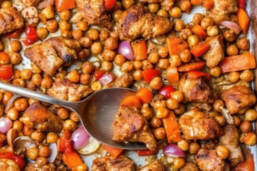 Chicken Shawarma Sheet Pan Dinner