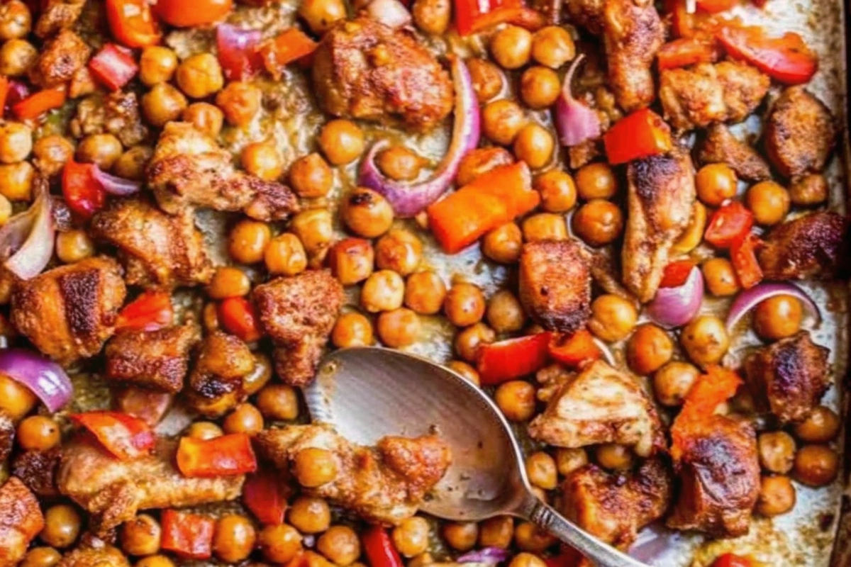 Chicken Shawarma Sheet Pan Dinner