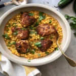 Chicken Thighs with Jalapeño Creamed Corn