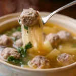 Chinese Winter Melon Soup with Meatballs