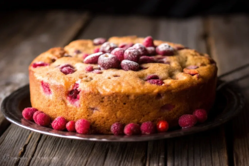 Cranberry Almond Breakfast Cake