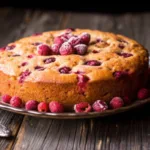 Cranberry Almond Breakfast Cake