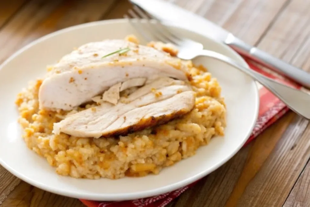 Crock Pot Whole Chicken and Rice Dinner