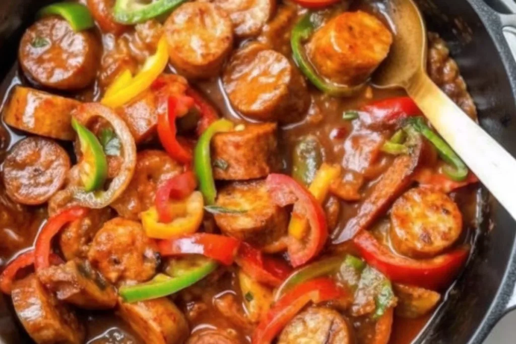Crockpot Sausage and Peppers