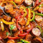 Crockpot Sausage and Peppers