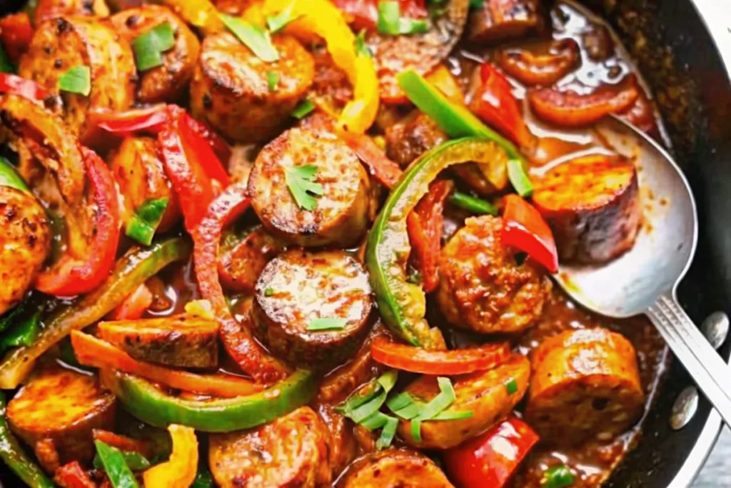 Crockpot Sausage and Peppers