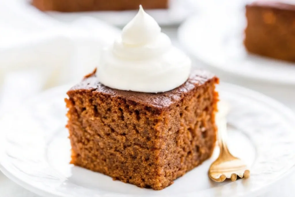 Gingerbread Cake with Lemon Cream