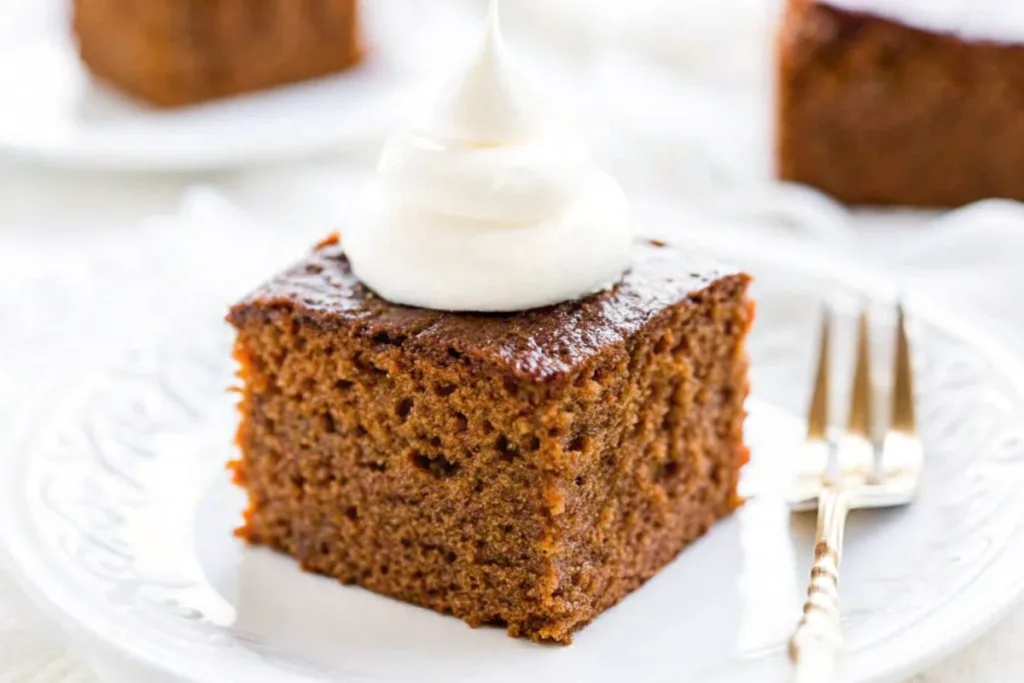 Gingerbread Cake with Lemon Cream