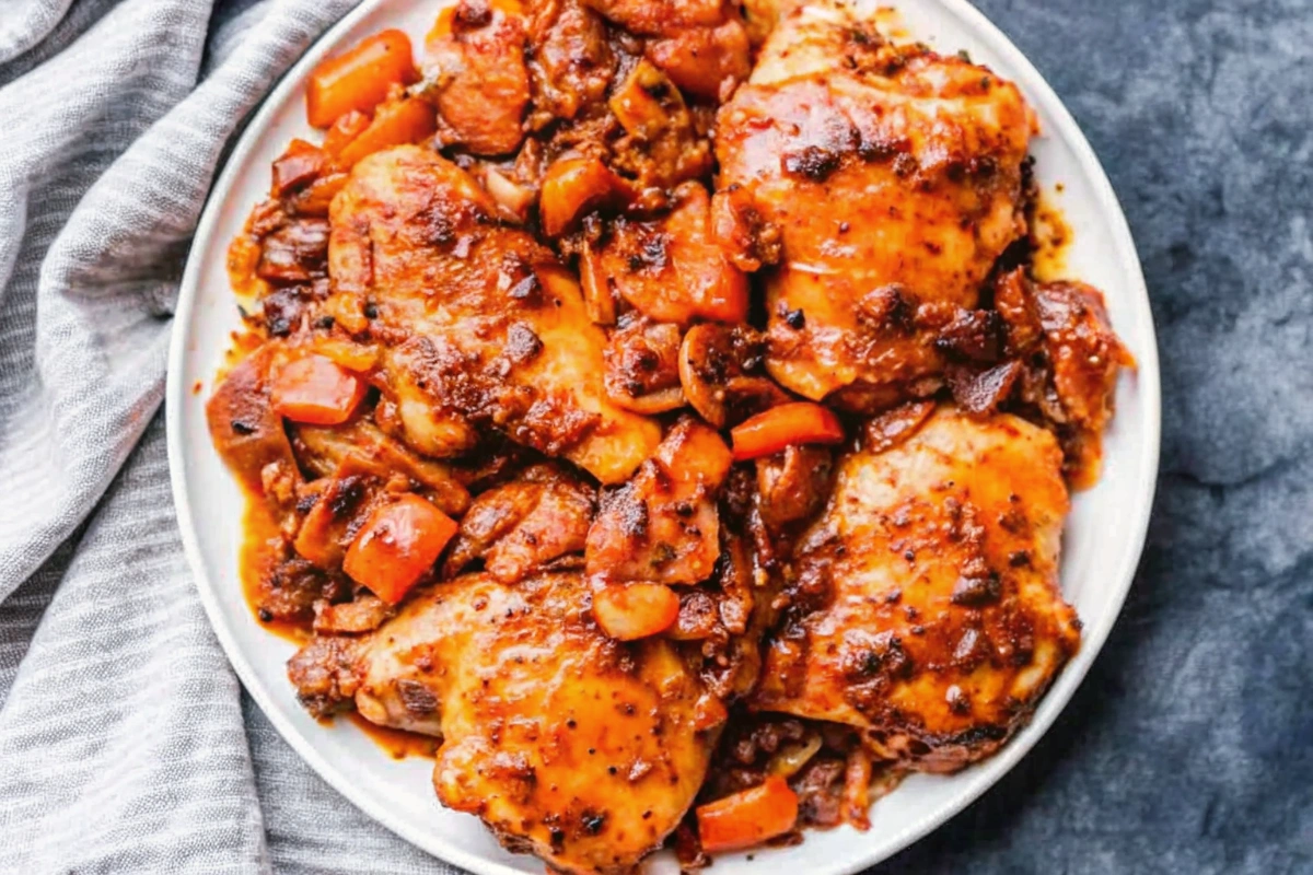 Instant Pot Chicken Thighs with Balsamic Sauce