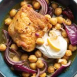 Lemony Chicken Thighs with Chickpeas and Dates