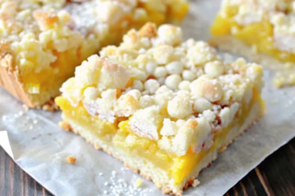 Meyer Lemon Macadamia Crumble Squares