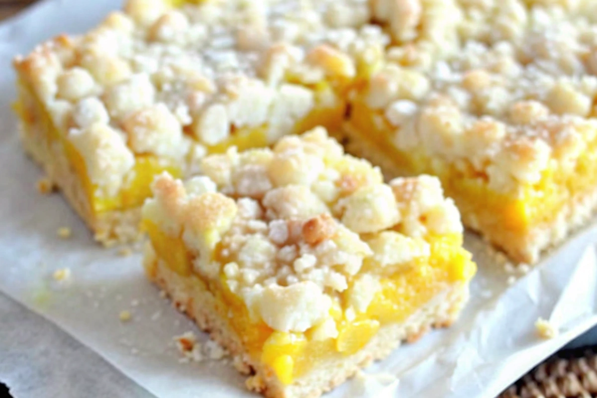 Meyer Lemon Macadamia Crumble Squares
