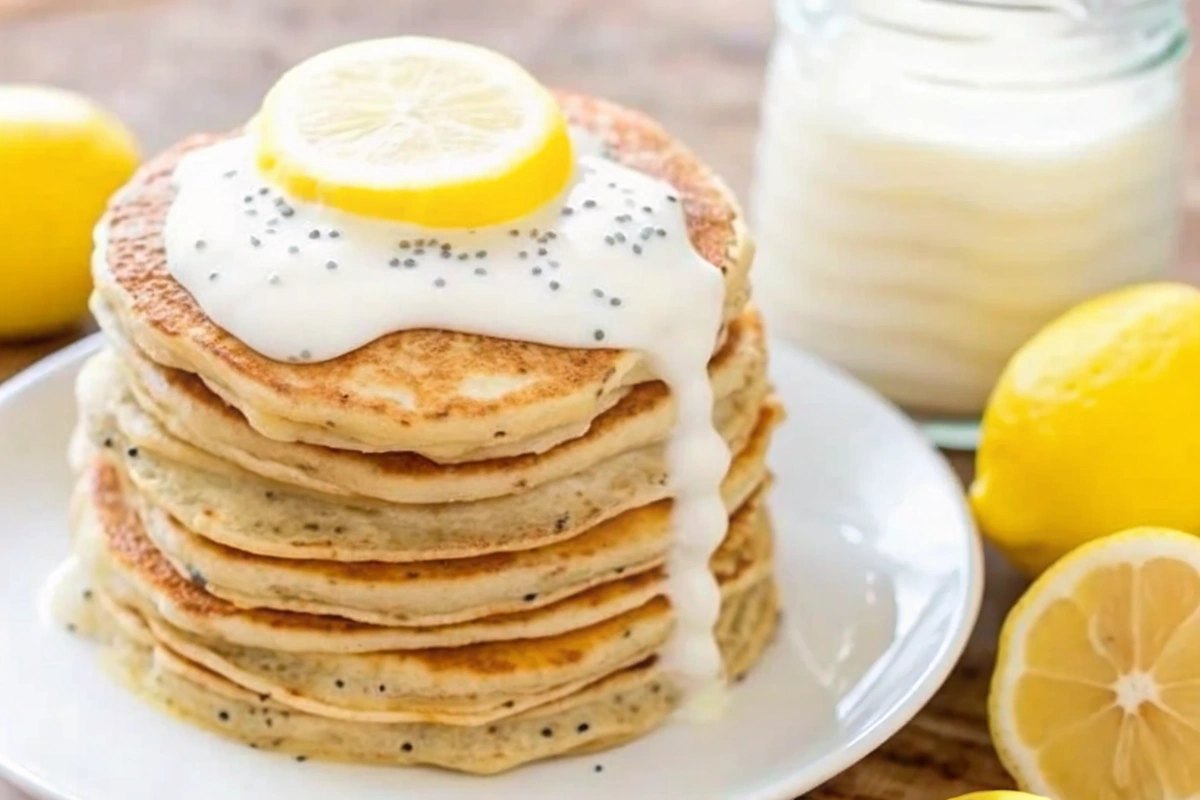 Meyer Lemon Poppy Seed Pancakes