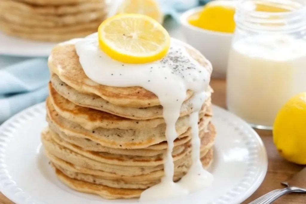 Meyer Lemon Poppy Seed Pancakes