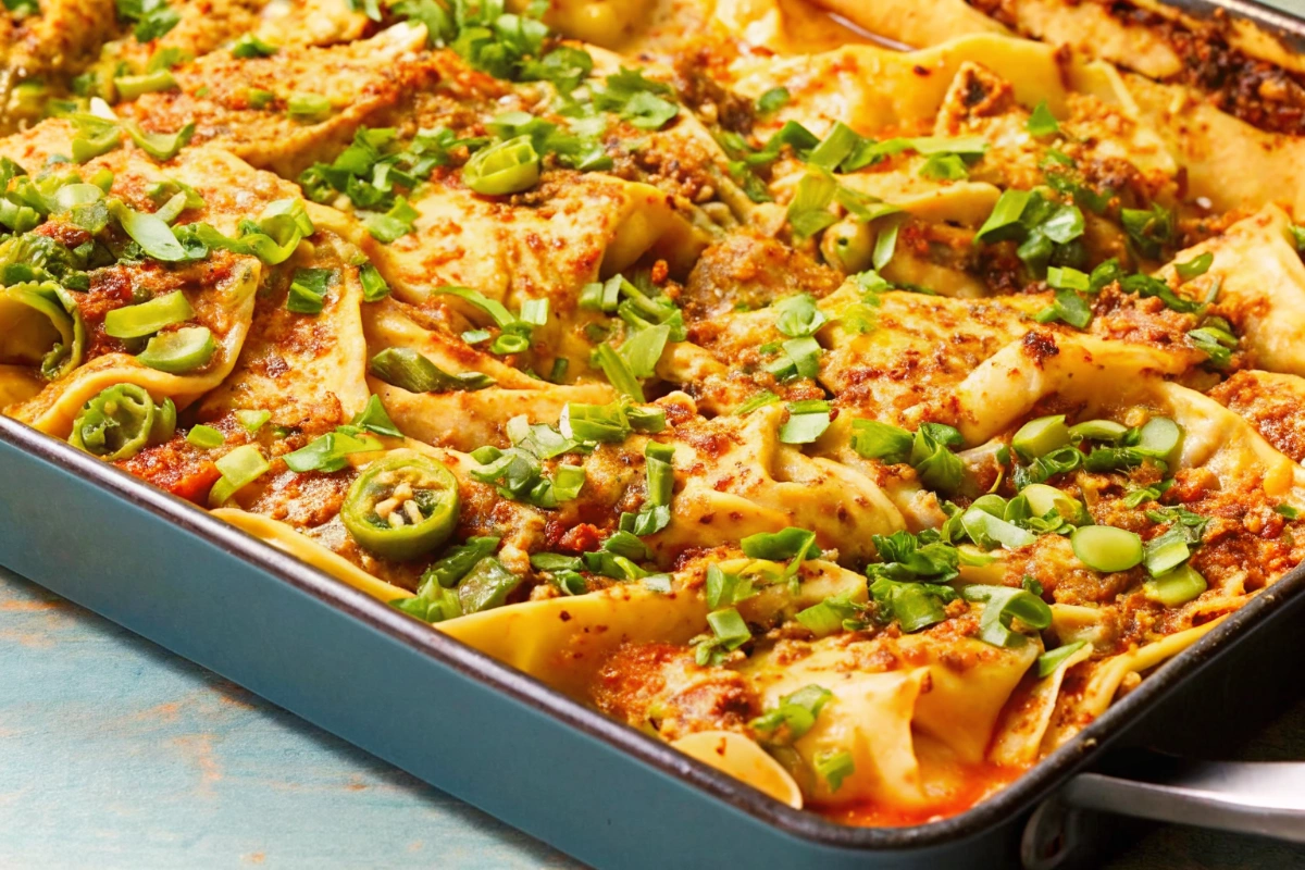 One Pan Dumpling Dinner