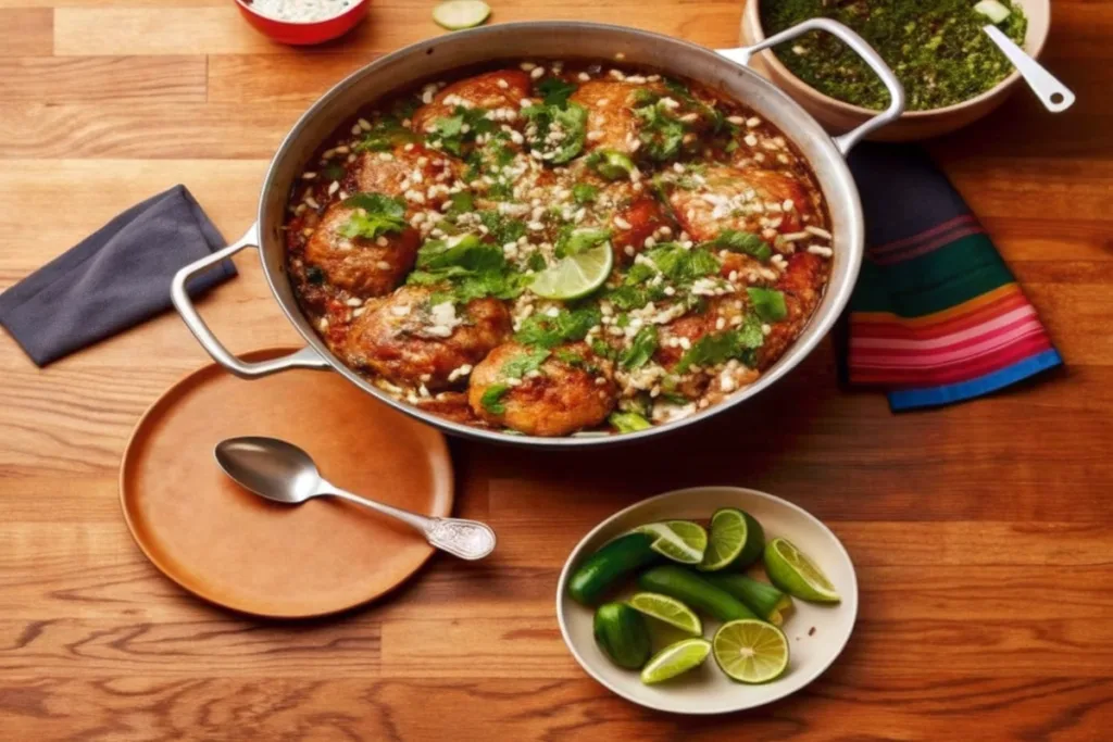 One-Pot Chicken Thighs with Cilantro Rice and Beans