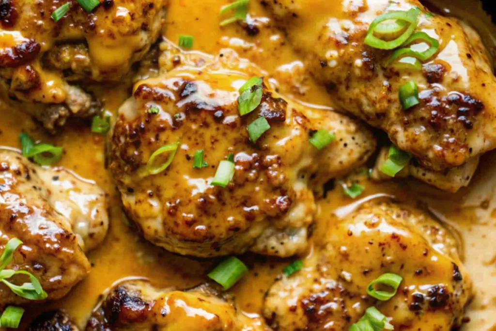 Skillet Bang Bang Chicken Thighs