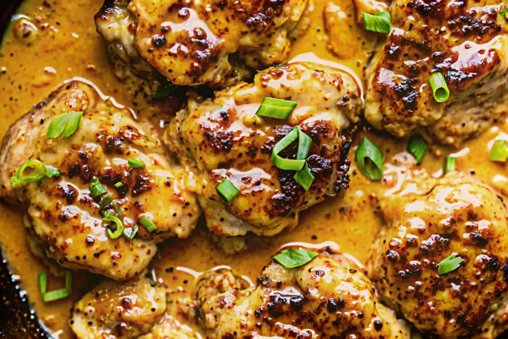 Skillet Bang Bang Chicken Thighs