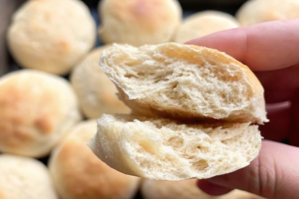 Soft Sourdough Dinner Rolls