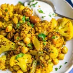 Turmeric Cauliflower and Chickpea