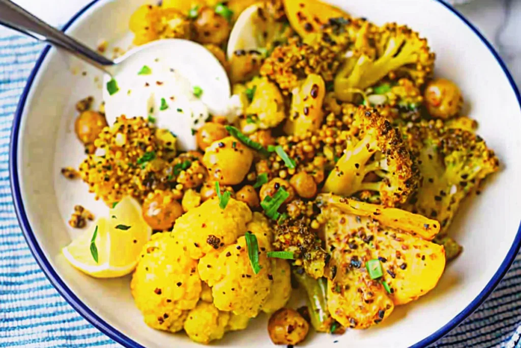 Turmeric Cauliflower and Chickpea