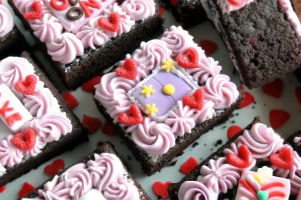 Valentine's Day Chocolate Sugar Cookie Bars