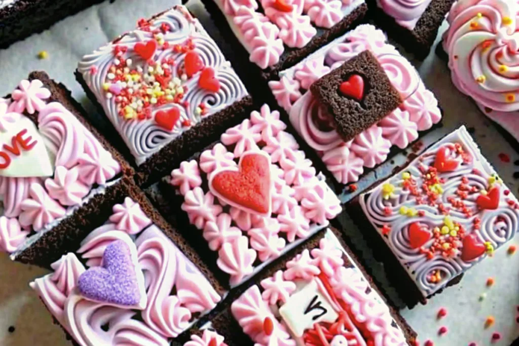 Valentine's Day Chocolate Sugar Cookie Bars