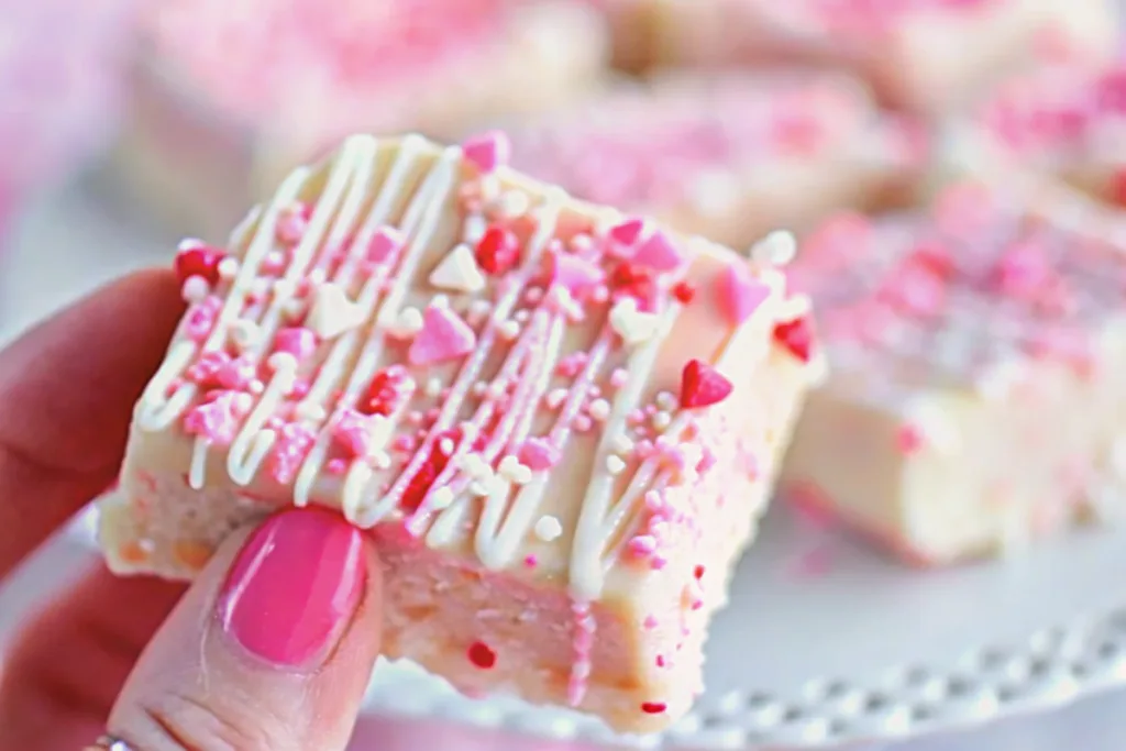 Valentine's Day Sugar Cookie Fudge